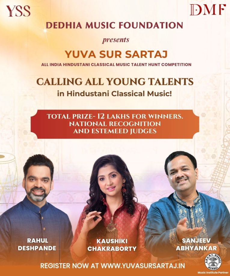 DEDHIA MUSIC FOUNDATION ANNOUNCES YUVA SUR SARTAJ 2024: A ONE OF ITS KIND TALENT HUNT FOR HINDUSTANI CLASSICAL MUSICIANS IN THE COUNTRY