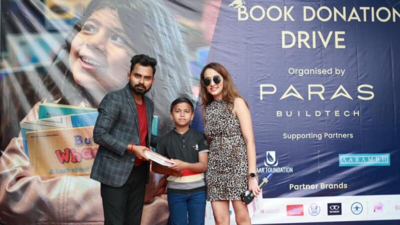 Paras Buildtech Organizeda Successful Book Donation Drive on Hindi Diwas