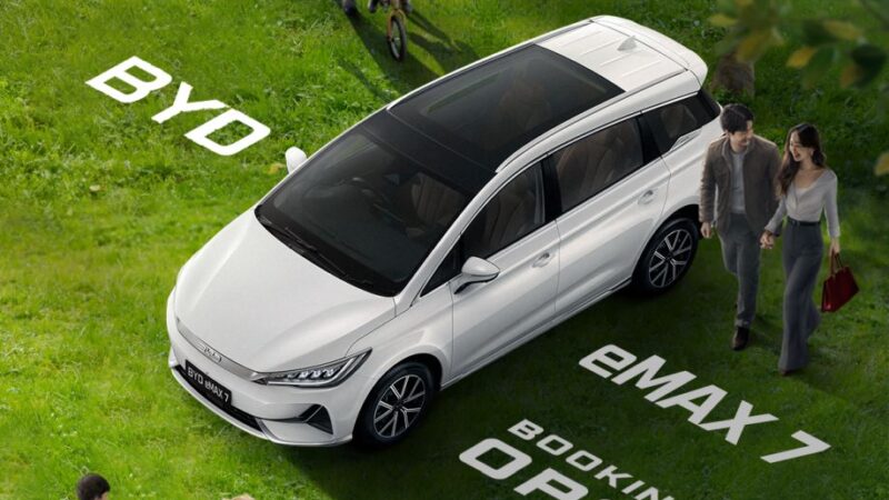 BYD India Opens Bookings for its Electric MPV, the BYD eMAX 7