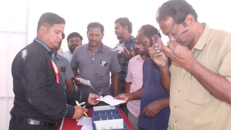 178 Drivers turned up on the first day for and Eye Check-up Camp hosted by the IRB Golconda Expressway